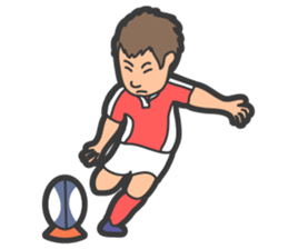 Rugby football sticker #12190517