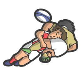 Rugby football sticker #12190518