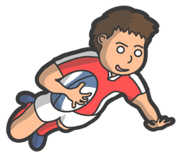 Rugby football sticker #12190520