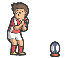 Rugby football sticker #12190521