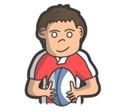 Rugby football sticker #12190523