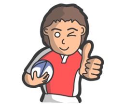 Rugby football sticker #12190524