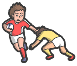 Rugby football sticker #12190528