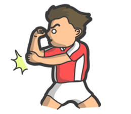 Rugby football sticker #12190529
