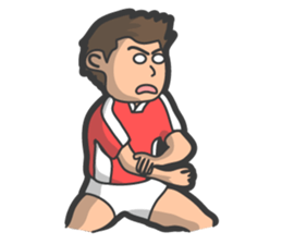 Rugby football sticker #12190531