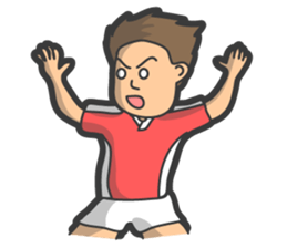 Rugby football sticker #12190532