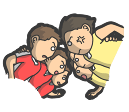 Rugby football sticker #12190533