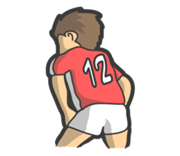 Rugby football sticker #12190534