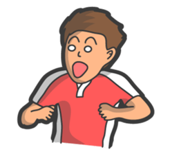 Rugby football sticker #12190536