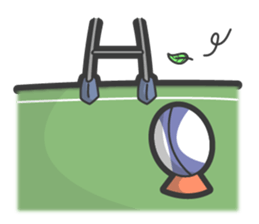 Rugby football sticker #12190537