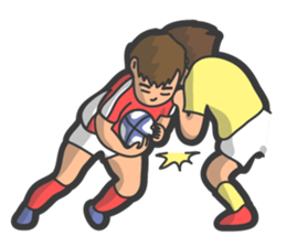 Rugby football sticker #12190540