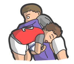 Rugby football sticker #12190541