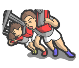 Rugby football sticker #12190542