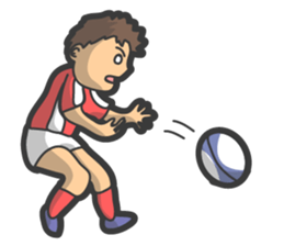 Rugby football sticker #12190547