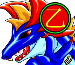Dragon kanji sticker sticker #12190692