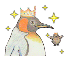 King penguins sticker #12190983