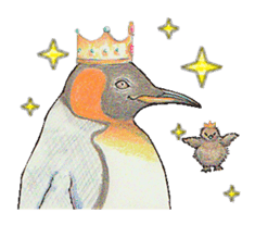 King penguins sticker #12190983