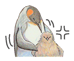 King penguins sticker #12190992