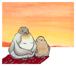 King penguins sticker #12190993