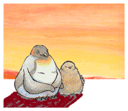 King penguins sticker #12190993