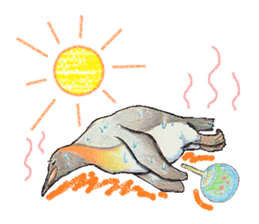 King penguins sticker #12190996