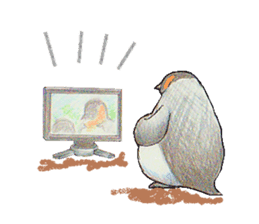 King penguins sticker #12190999