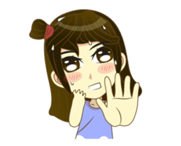 Girl cute animation (nong.Fa) sticker #12191088