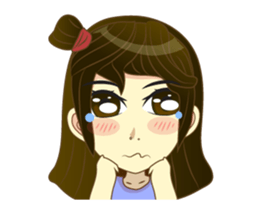 Girl cute animation (nong.Fa) sticker #12191090