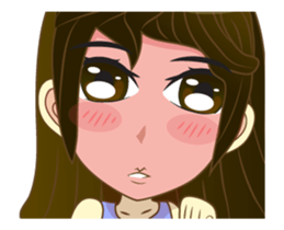 Girl cute animation (nong.Fa) sticker #12191092