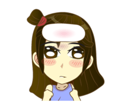 Girl cute animation (nong.Fa) sticker #12191094