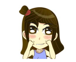 Girl cute animation (nong.Fa) sticker #12191097