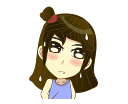 Girl cute animation (nong.Fa) sticker #12191098