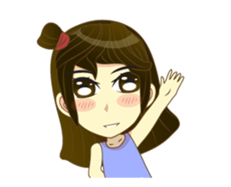 Girl cute animation (nong.Fa) sticker #12191099