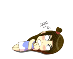 Girl cute animation (nong.Fa) sticker #12191101
