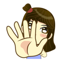 Girl cute animation (nong.Fa) sticker #12191103