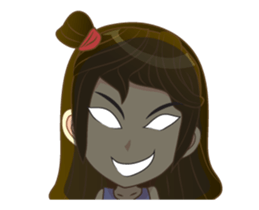 Girl cute animation (nong.Fa) sticker #12191104