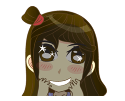 Girl cute animation (nong.Fa) sticker #12191108