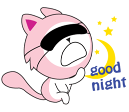 Sweet Pink Cat Second Day sticker #12191195