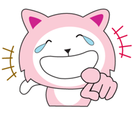 Sweet Pink Cat Second Day sticker #12191196