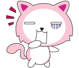 Sweet Pink Cat Second Day sticker #12191197