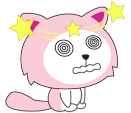 Sweet Pink Cat Second Day sticker #12191199