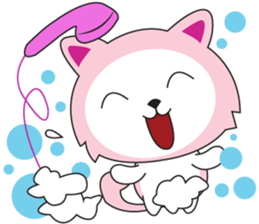 Sweet Pink Cat Second Day sticker #12191201