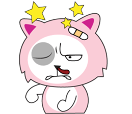 Sweet Pink Cat Second Day sticker #12191203