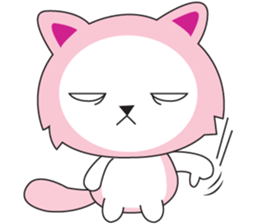 Sweet Pink Cat Second Day sticker #12191204