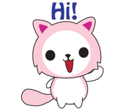 Sweet Pink Cat Second Day sticker #12191205