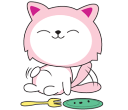 Sweet Pink Cat Second Day sticker #12191210