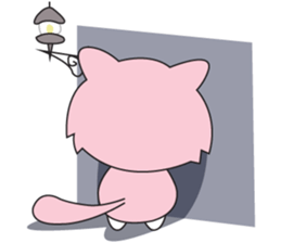 Sweet Pink Cat Second Day sticker #12191214