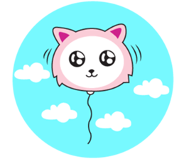 Sweet Pink Cat Second Day sticker #12191215