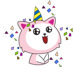 Sweet Pink Cat Second Day sticker #12191219