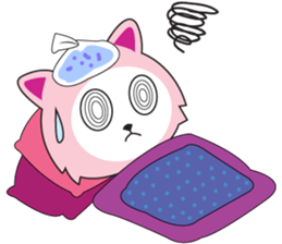 Sweet Pink Cat Second Day sticker #12191221